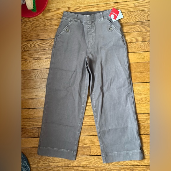 SPANX Pants - SPANX Stretch Twill Cropped Wide Leg Pants - Size Small Petite - NWT
